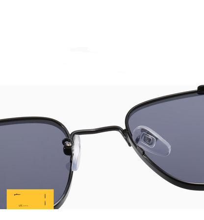 European And American Personality Street Shooting Metal Box Sunglasses
