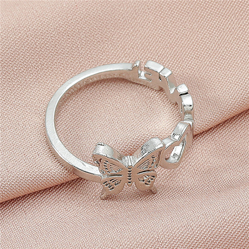 Personalized Fashion Copper Three-dimensional Love Ring