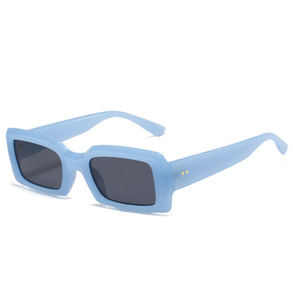 Internet Celebrity Ins Frame Fashion Square Jelly Color Sunglasses Multicolor Glasses