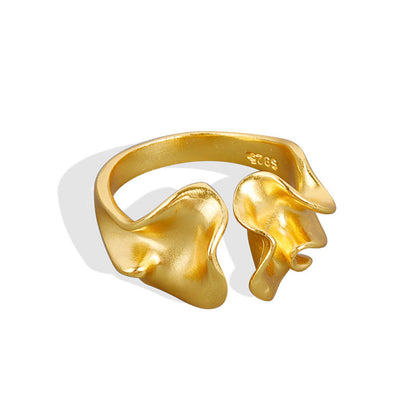 Personalized Irregular Concave-convex Matte Ring