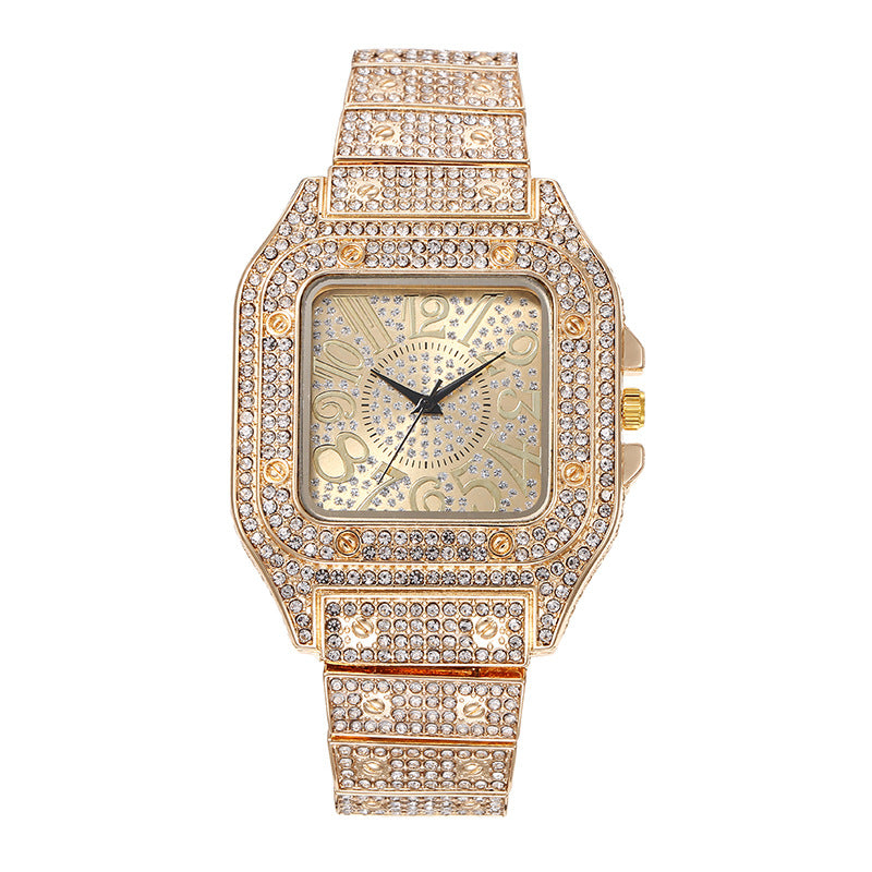 Full Diamond Digital Scale Watch