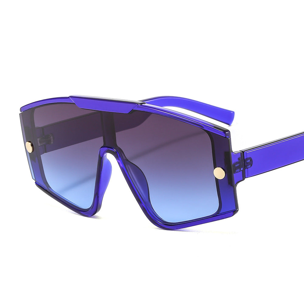 Men's Large Frame One-piece Sunglasses