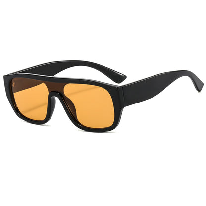 New One Piece Large Frame Square Sunglasses