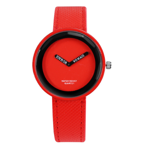 Simple matte belt watch