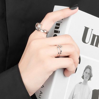 Personalized Irregular Concave-convex Matte Ring