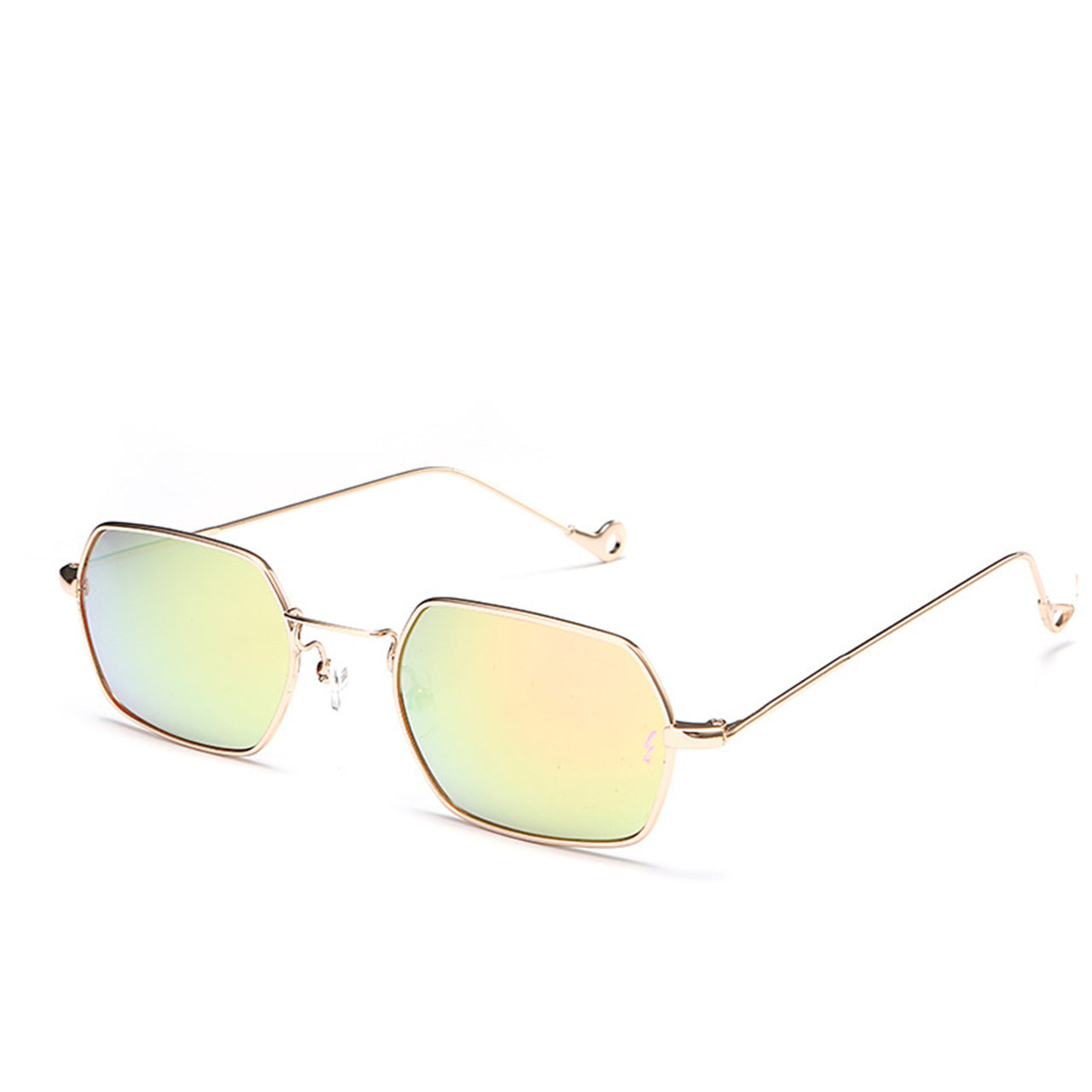 Retro Small Square Frame Polygonal Sunglasses For Men And Women