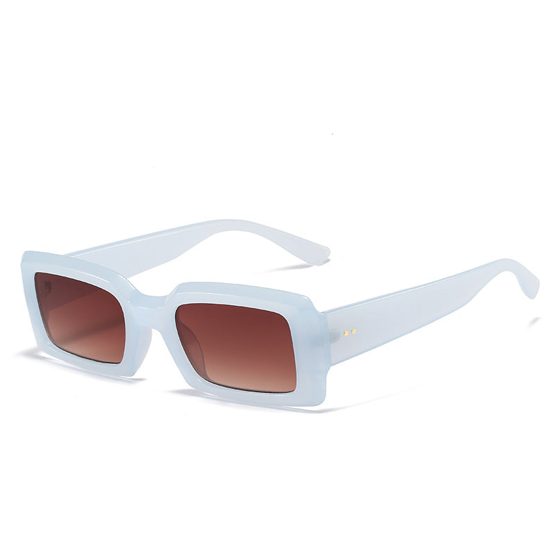 Internet Celebrity Ins Frame Fashion Square Jelly Color Sunglasses Multicolor Glasses