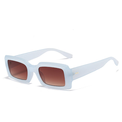 Internet Celebrity Ins Frame Fashion Square Jelly Color Sunglasses Multicolor Glasses
