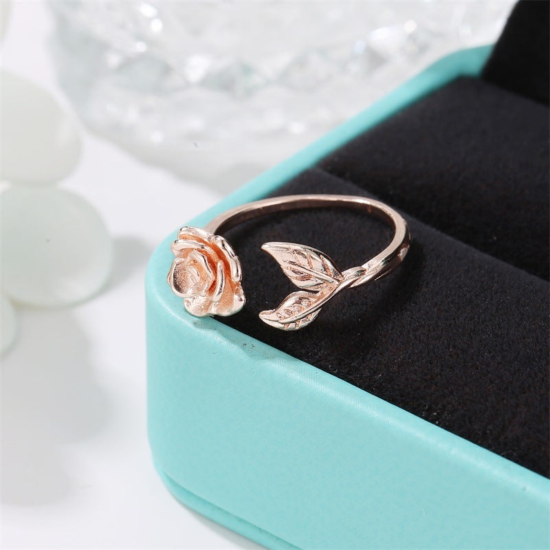 Restoring Ancient Ways Rose Women's Ring Personality Is Versatile