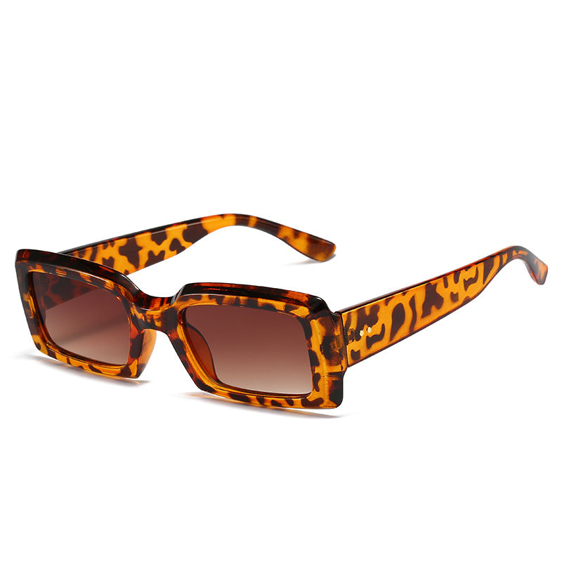 Internet Celebrity Ins Frame Fashion Square Jelly Color Sunglasses Multicolor Glasses