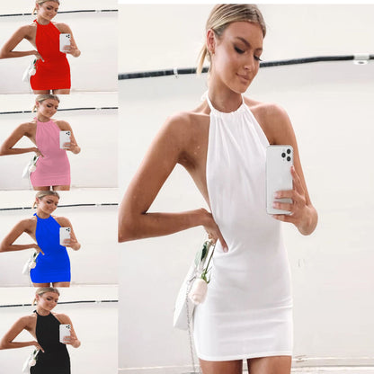 Women's Fashion Casual Solid Color Camisole Dress