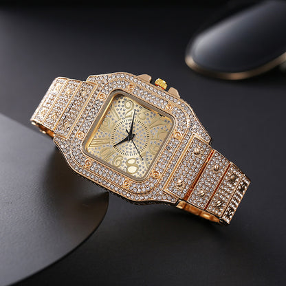 Full Diamond Digital Scale Watch