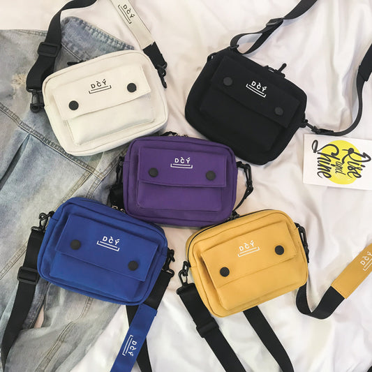 Corduroy Small Shoulder Bag Hip Hop Cool Personality Student Shoulder Bag Female