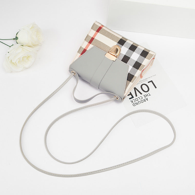 Korean Version Of The Spring And Summer New Plaid Small Square Bag