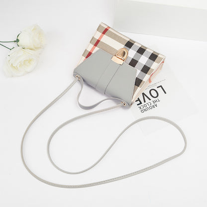 Korean Version Of The Spring And Summer New Plaid Small Square Bag