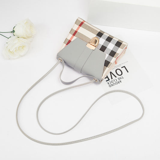 Korean Version Of The Spring And Summer New Plaid Small Square Bag