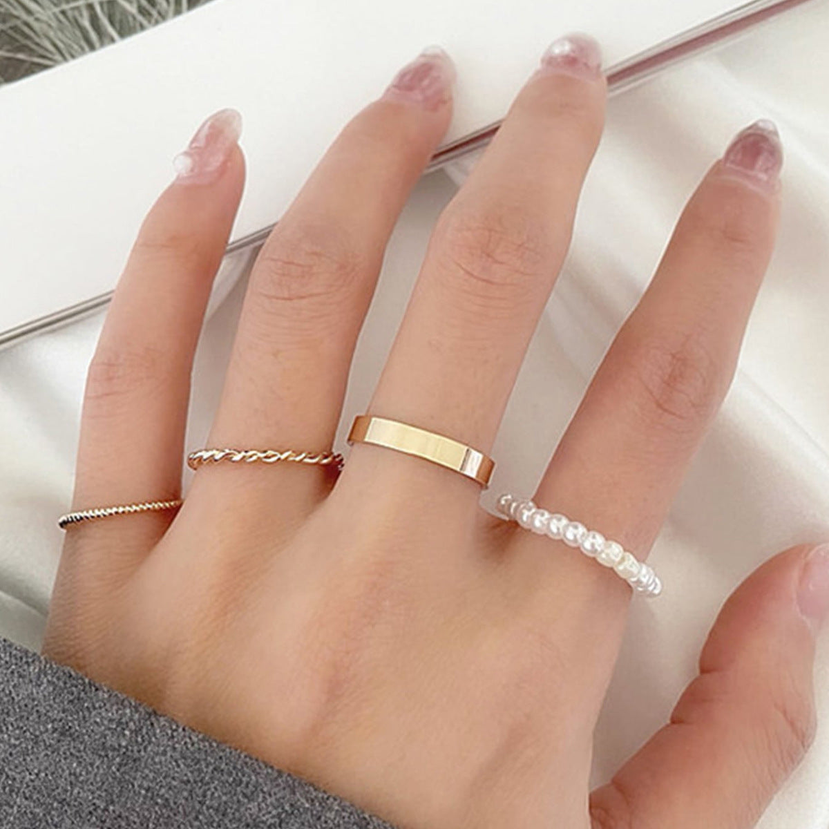 Combination Personality INS Cool Wind Ring Set