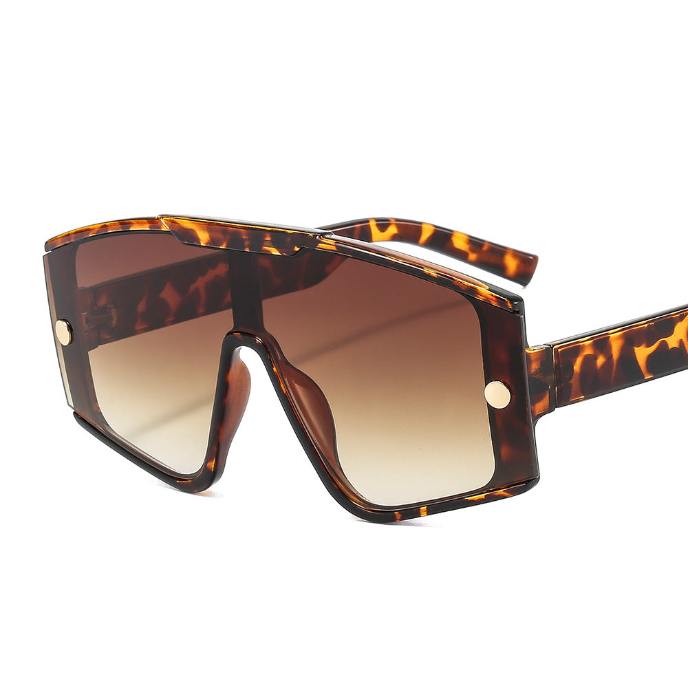 Men's Large Frame One-piece Sunglasses