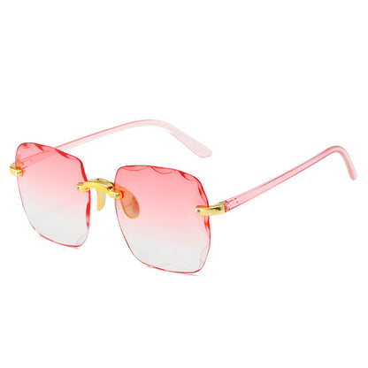 Women's Frameless Cut Edge UV Protection Sunglasses