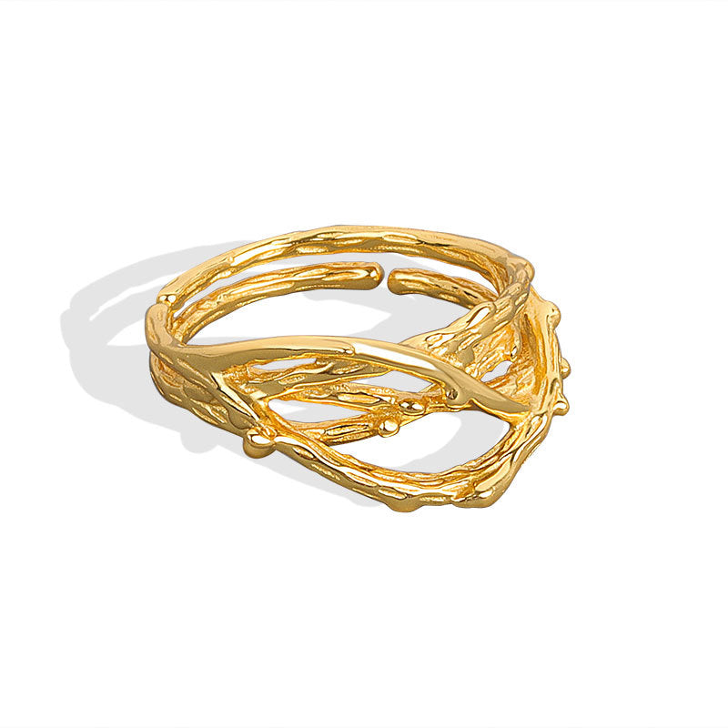 Extremely Simple Design Ring INS Niche Irregularities