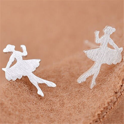 Creative Ballet Dancer Stud Earring Accessories