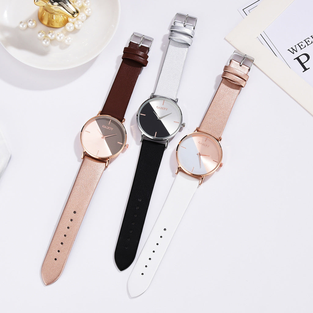 Two-color Splicing Ladies  Watch