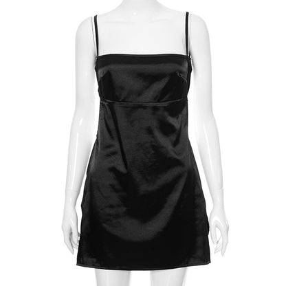 Ladies Halter Strappy High Slit Dress