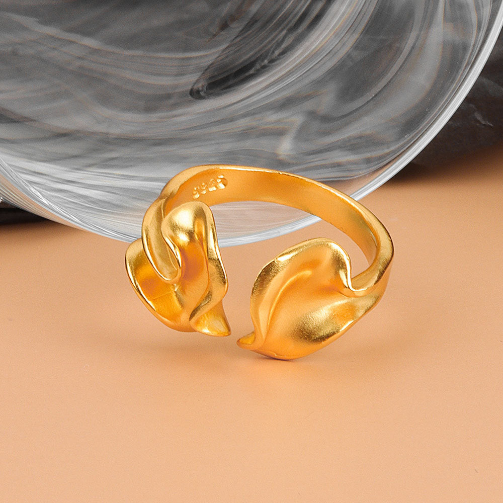 Personalized Irregular Concave-convex Matte Ring